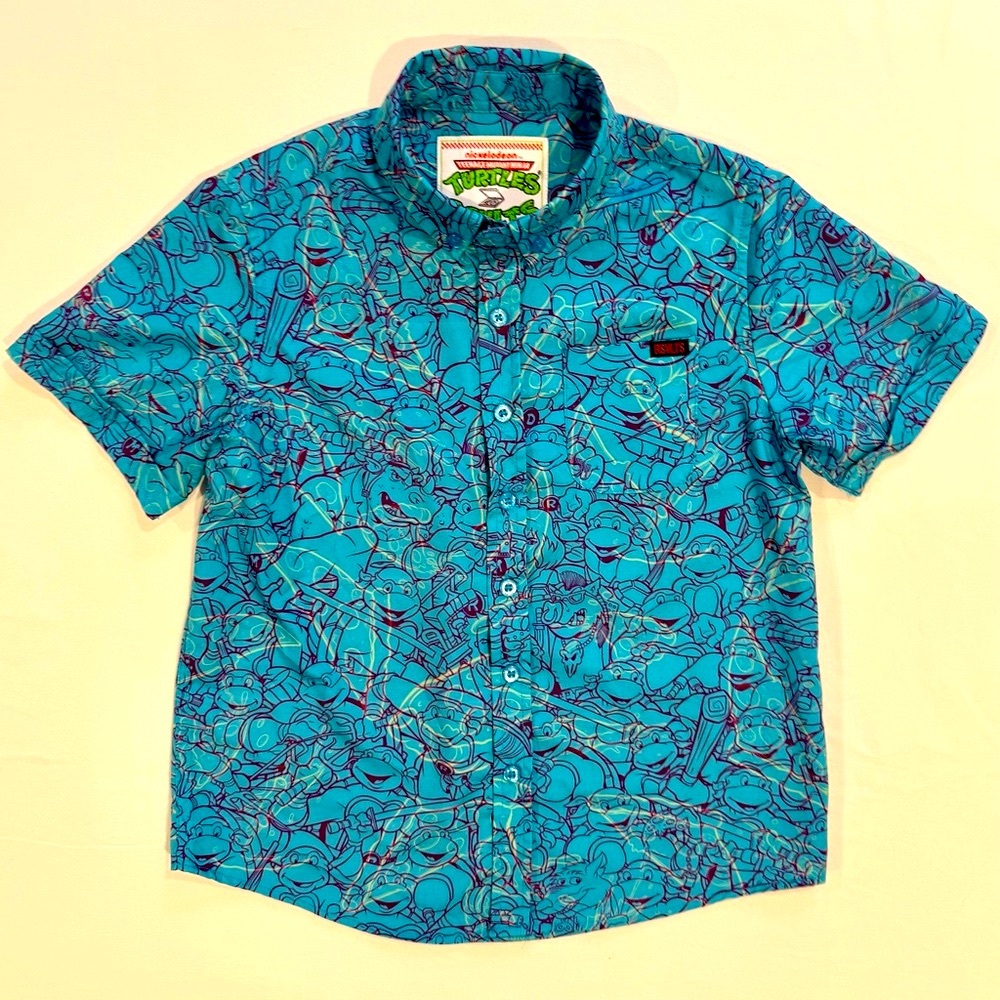 RSVLTS Teenage Mutant Ninja Turtles Shirt Boys Small Dude We‘re On TV TMNT